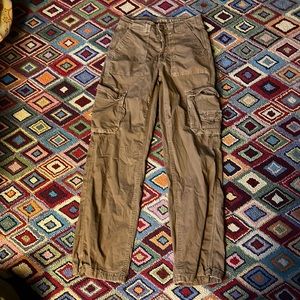 American Eagle Tan Cargo Jogger